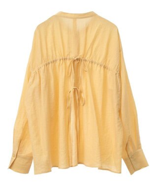 Green Parks バックシャンバンドカラーシャツ Yellow