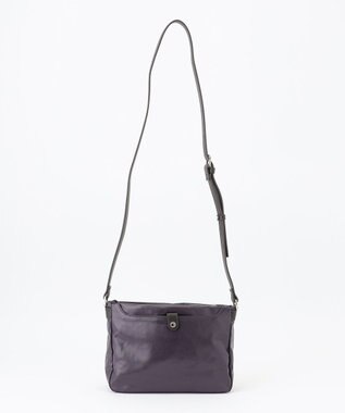 LA BAGAGERIE コーティングキャンバス ミニショルダーバッグ パープル