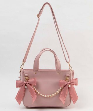 WEGO 【痛バ＆推し活グッズ】きらめきレースアップフリル痛ショルダー ベージュ