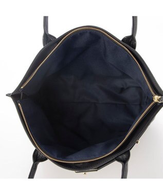 UNBILLION 【テレビ ドラマ着用アイテム】ペルケ perche / ナイロン牛革ヒネリ金具トートバッグ ブラック