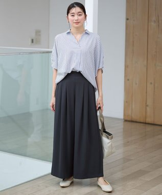 ANY L 【新色追加/吸水速乾/イージーケア/UVカット/接触冷感】さらさらDRYパンツ スミクロ