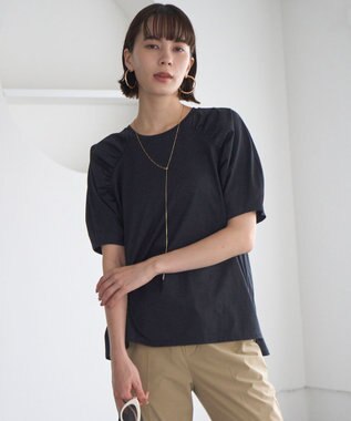 UNFILO ショルダーギャザーT