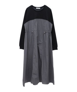 Green Parks カットソードロストドッキングワンピース Gray