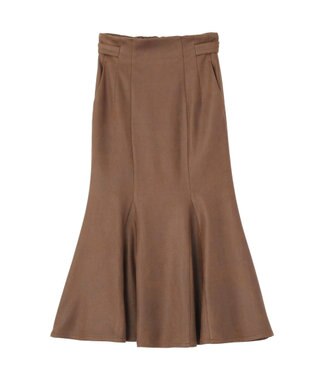 earth music&ecology フェイクレザーマーメイドスカート Brown