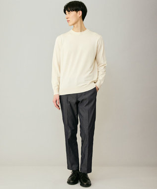 UNFILO MENS 【男女兼用】ソフトサーモ アンチピリングニット クルー オフ