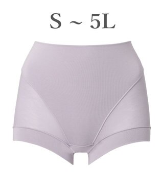 BRADELIS New York 【Yukine inc. 】ゆきねえとろりソフトシルク混ショーツ24 履き心地重視の補正ショーツ お腹すっぽり 響きにくい 快適 ラベンダーグレー