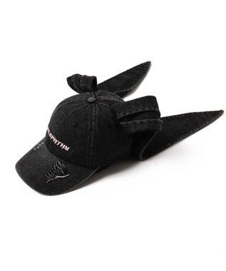 WEGO うさ耳デニムキャップ ブラックその他