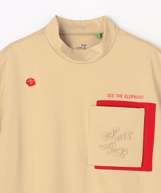 PW CIRCULUS 【MEN】ポケットモックネック ゴルフ ベージュ系