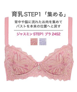 BRADELIS New York 【BRADELIS New York / 育乳補整ブラ・STEP1 集める】ジャスミンステップ1ブラ24S2 ピンク