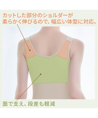 BRADELIS New York 【BRADELIS NewYork peace】綿混楽々dailyバストスリップ23 接触冷感 吸汗速乾 サラッと快適な補正スリップ シアーグレージュ