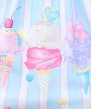 ANY KIDS 【UVカット】フリルワンピース水着 サックスブルー×アイス