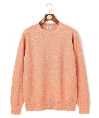 J.PRESS MEN ギマコットンクルーニット オレンジ系