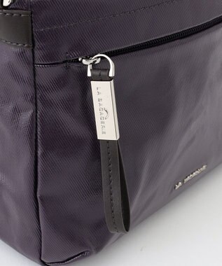 LA BAGAGERIE コーティングキャンバス ミニショルダーバッグ パープル