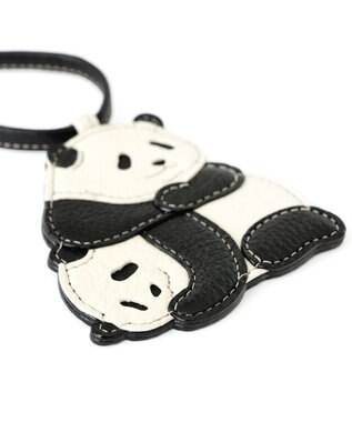 IBIZA アニマーダ　牛革　チャーム（パンダ） 黒