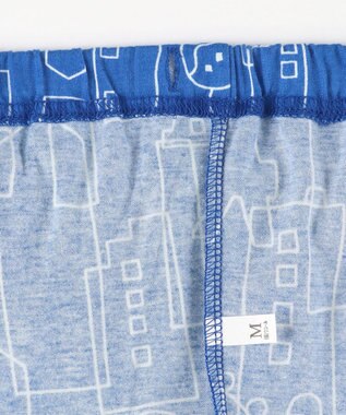 ワコール／睡眠科学 パジャマ 5分袖 半袖 8分丈 綿100%(本体) 天竺素材 メンズ YGT153 睡眠科学／ワコール ブルー