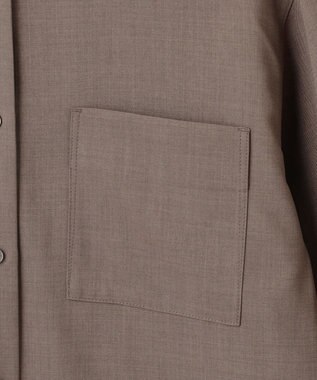 J.PRESS YORK STREET 【WOMEN】バックプリーツ ブラウス ブラウン系