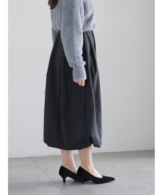 Te chichi ピーチタフタバルーンスカート ブラック