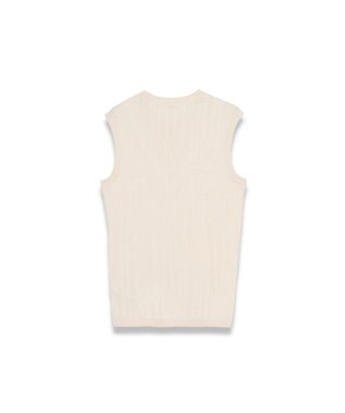 JOSEPH クリンクルリブ　ベスト Marble