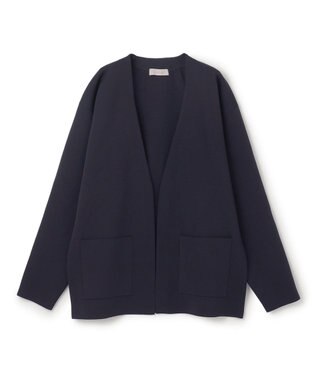 UNFILO MENS スマートニット ジャケット ネイビー