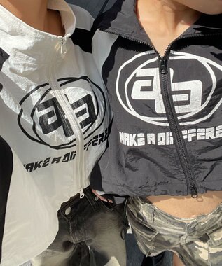 WEGO キリカエナイロンブルゾン ホワイト