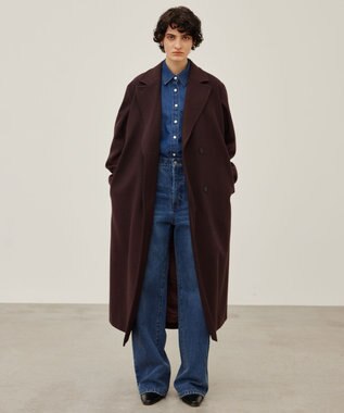 BEIGE， 【洗える】DELAUP / ダンガリー風コットンデニムシャツ Indigo