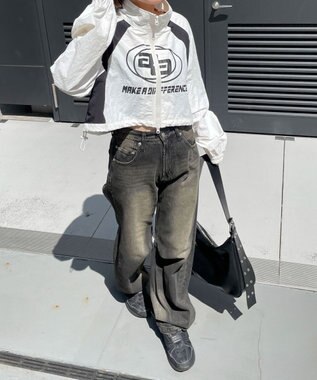 WEGO キリカエナイロンブルゾン ホワイト