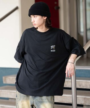 WEGO 【接触冷感/吸水速乾/ユニセックス着用ITEM/SMLサイズ展開】別注BENDAVISクールタッチワンポイントT（SS） ブラック