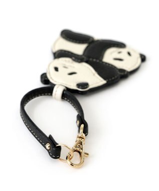 IBIZA アニマーダ　牛革　チャーム（パンダ） 黒