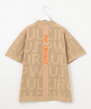 PW CIRCULUS 【手洗い可能】【UNISEX】ニットメッシュポロ ゴルフ ベージュ系