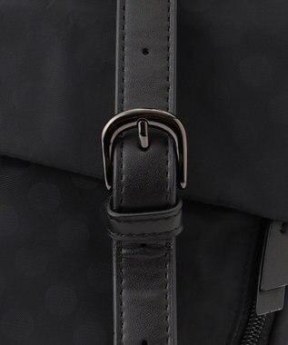 Y'SACCS はっ水ドットジャカード リサイクルレザーコンビ リュック ブラック