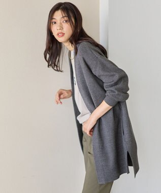 ANY トッパーニットカーデガン グレー