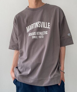 WEGO 【綿100%/MLサイズ展開】DISCUS　ルーズカレッ１００％ スミクロ