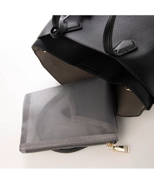 UNBILLION カシュカシュ cachechche / セパレートカラーパーテーショントート ブラック