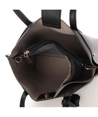 UNBILLION カシュカシュ cachechche / セパレートカラーパーテーショントート ブラック