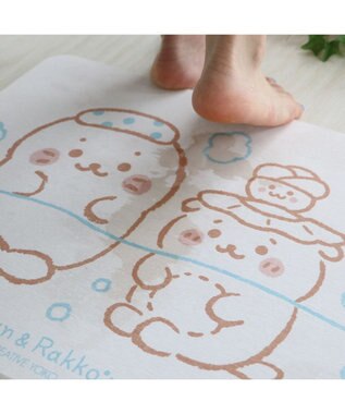 Mother garden しろたん 珪藻土 バスマット Lサイズ 50cm×40cm 風呂柄