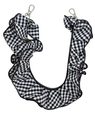 WEGO ギンガムフリルハンドストラップ