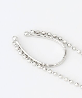 J.PRESS YORK STREET 【WOMEN】ボールチェーンイヤーカフ シルバー系