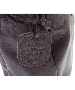 genten ゴートベーシック フラップショルダーバッグ グレー