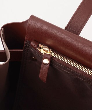 LA BAGAGERIE コンビカラーA4トートバッグ ワイン