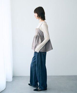 YECCA VECCA クルーネックシアーインナー Ivory