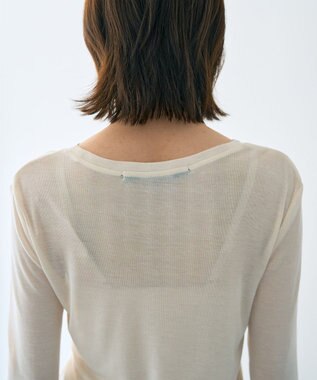 YECCA VECCA クルーネックシアーインナー Ivory