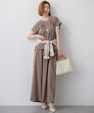 23区 S LIBECO ベーシック シャツ ベージュ