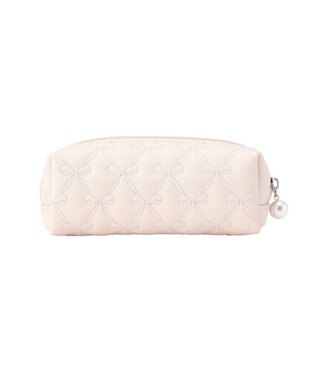 Maison de FLEUR リボンキルティングロングポーチ Light Pink