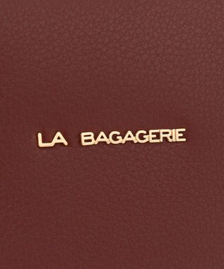 LA BAGAGERIE コンビカラーA4トートバッグ ワイン