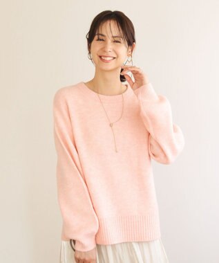 Green Parks ｆｕｗａっと袖パフニットプルオーバー Pink