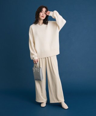 Green Parks ｆｕｗａっと袖パフニットプルオーバー Ecru