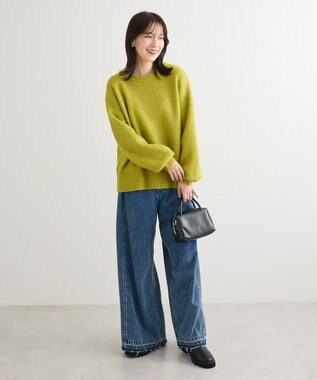 Green Parks ｆｕｗａっと袖パフニットプルオーバー Green