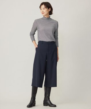 J.PRESS LADIES S 【WEB限定】シアーメローネックインナー カットソー ブラック系1