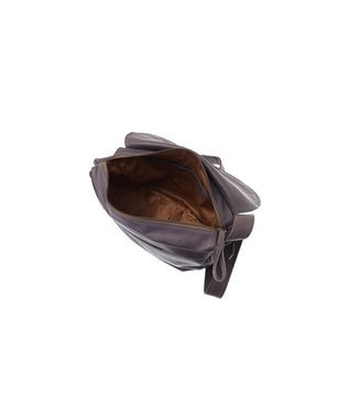 genten ゴートベーシック フラップショルダーバッグ グレー