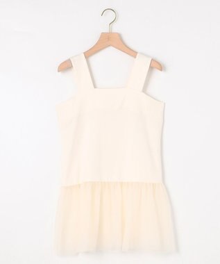 組曲 チュールレイヤード タンク アイボリー系